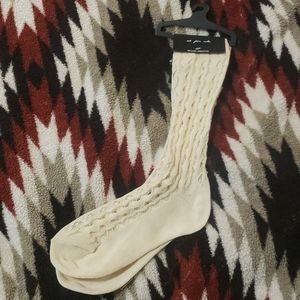 Out from Under urban outfitters cream crochet sock